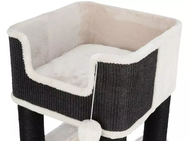 Trixie Kratzbaum XXL Ramiro, 110 cm, Lichtgrau 4 Trixie Kratzbaum XXL Ramiro, 110 cm, Lichtgrau – Bild 2