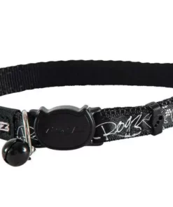 Rogz Katzenhalsband Silkycat Filigree, Schwarz