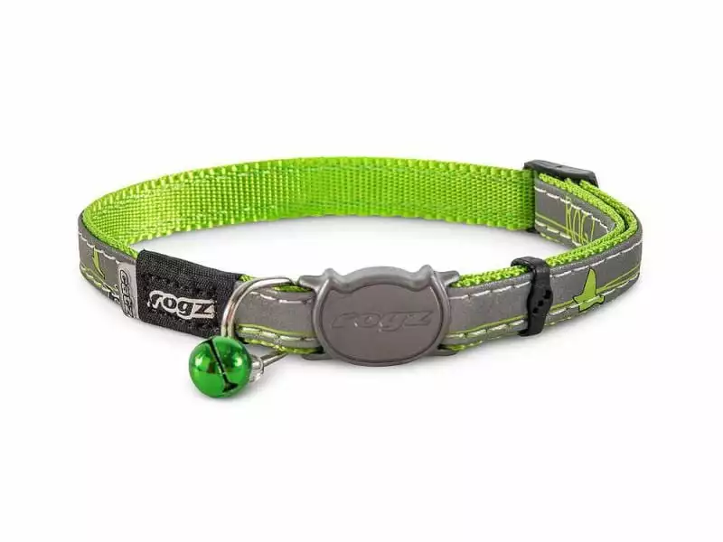 Rogz Katzenhalsband Nightcat Lime Swallows 3 Rogz Katzenhalsband Nightcat Lime Swallows