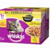 Whiskas Nassfutter 1+ Geflügel Auswahl in Gelée, 24 x 85g