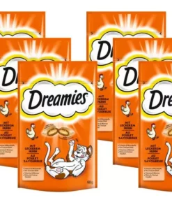 Dreamies Katzen-Snack mit Huhn, 6 x 60g