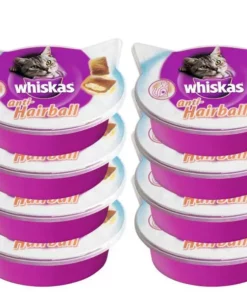 Whiskas Katzen-Snack Anti Hairball, 8 x 60g