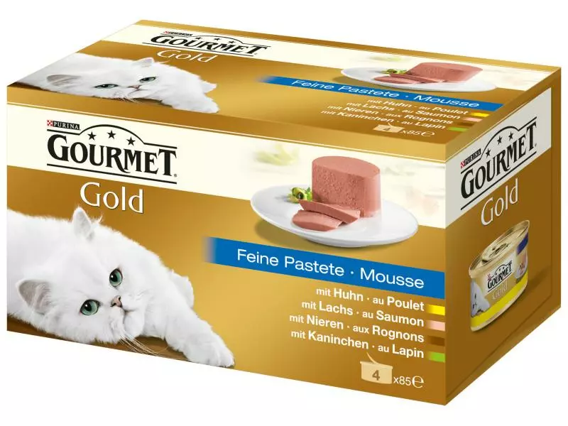 Purina Nassfutter Gourmet Gold Feine Pastete, 4 x 85 g 3 Purina Nassfutter Gourmet Gold Feine Pastete, 4 x 85 g