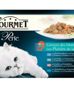 Purina Nassfutter Gourmet Perle Genuss des Meeres, 4 x 85 g