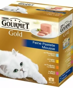 Purina Nassfutter Gourmet Gold Mousse, 8 x 85 g