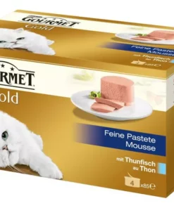 Purina Nassfutter Gourmet Gold Mousse Thunfisch, 4 x 85 g