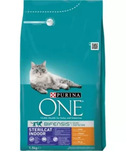 Purina ONE Trockenfutter Sterilcat Indoor Huhn, 1.5 kg