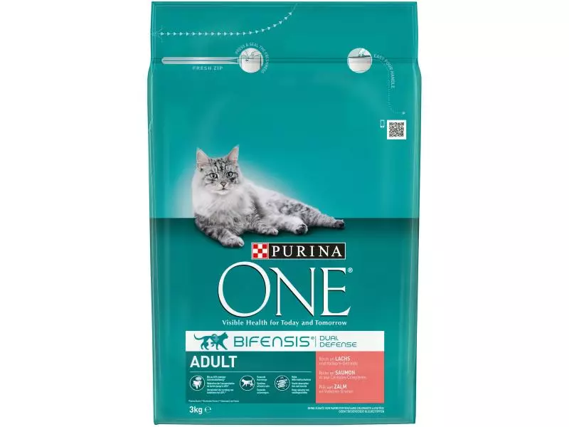 Purina ONE Trockenfutter Adult Lachs & Vollkorn, 3 kg 3 Purina ONE Trockenfutter Adult Lachs & Vollkorn, 3 kg