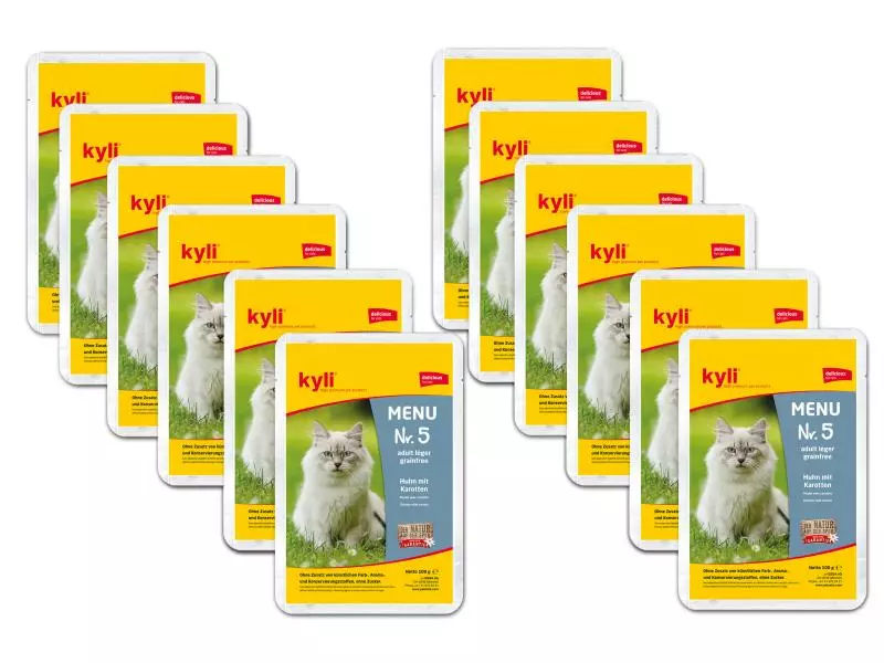 Kyli Nassfutter Adult Léger, Menu Nr. 5, 12 x 100 g 3 Kyli Nassfutter Adult Léger, Menu Nr. 5, 12 x 100 g