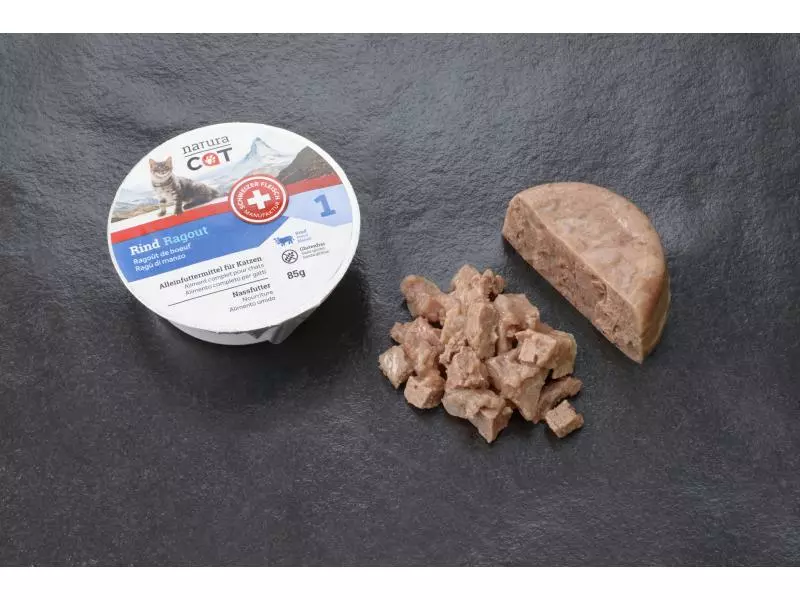 NaturaCat Nassfutter Rind Ragout, 4 x 85 g 4 NaturaCat Nassfutter Rind Ragout, 4 x 85 g – Bild 2
