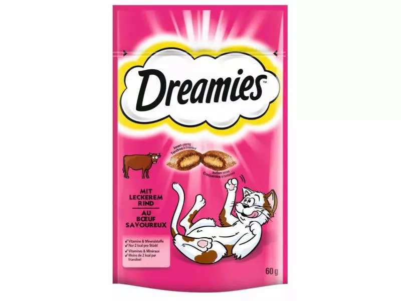 Dreamies Katzen-Snack mit Rind, 6 x 60g 4 Dreamies Katzen-Snack mit Rind, 6 x 60g – Bild 2