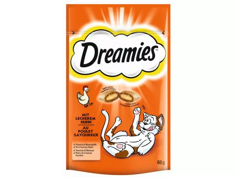 Dreamies Katzen-Snack mit Huhn, 6 x 60g 4 Dreamies Katzen-Snack mit Huhn, 6 x 60g – Bild 2