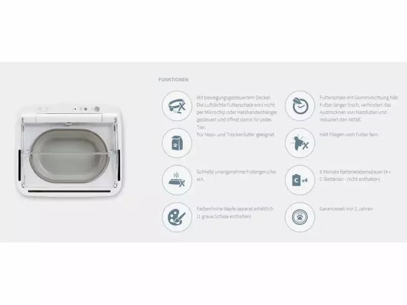 SureFeed Futterautomat mit Bewegungssteuerung, 450 ml 4 SureFeed Futterautomat mit Bewegungssteuerung, 450 ml – Bild 2