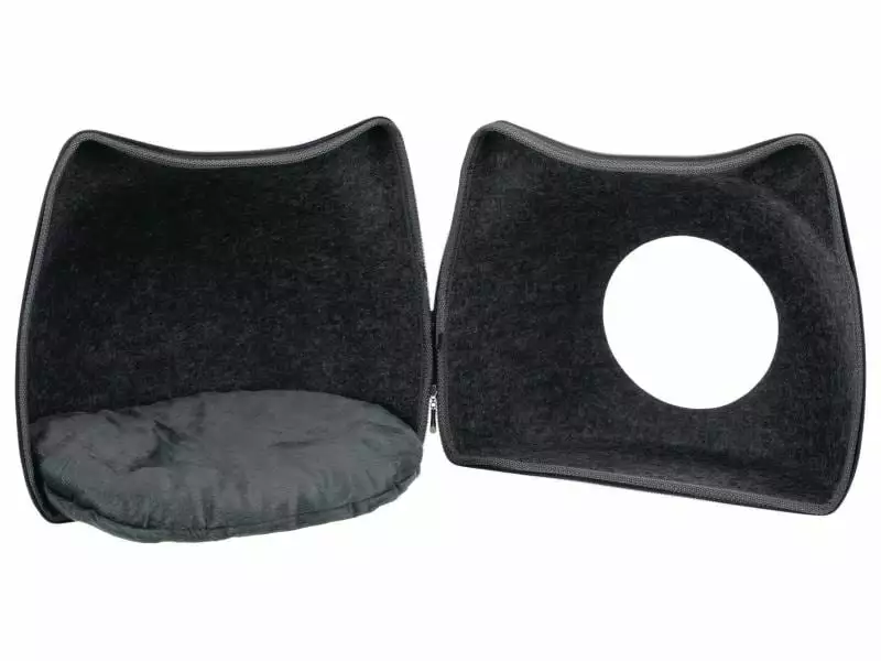 Trixie Kuschelhöhle Cat Filzoptik 6 Trixie Kuschelhöhle Cat Filzoptik – Bild 4