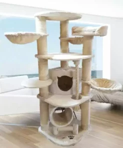 PetHomes Kratzbaum Mallorca 188 cm Creme 7 PetHomes Kratzbaum Mallorca 188 cm Creme -Katzenwelt Verkaufsgeschäft 53182386 xxl