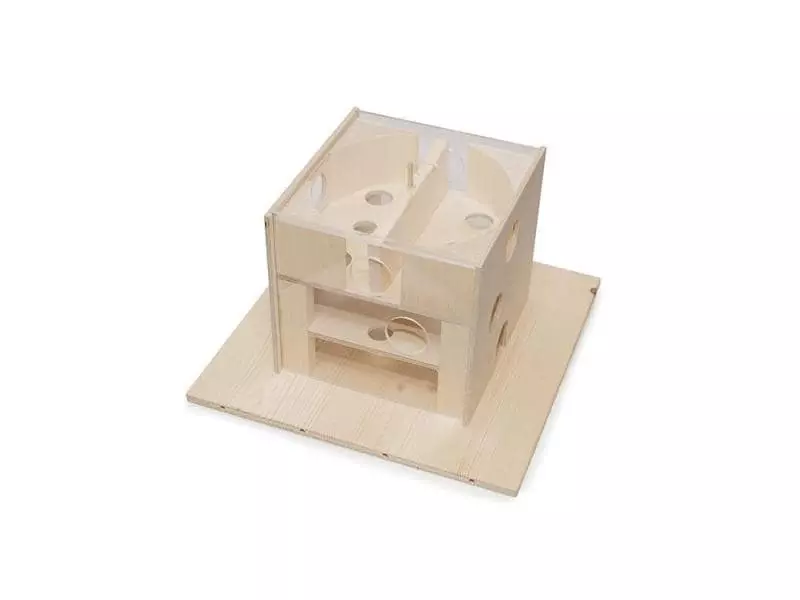 Hundespiele.ch Katzen-Strategiespiel Katzenfummelhaus aus Holz 4 Hundespiele.ch Katzen-Strategiespiel Katzenfummelhaus aus Holz – Bild 2