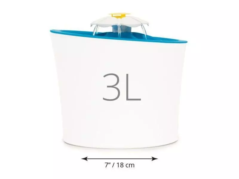 Catit Wasserautomat LED Flower Trinkbrunnen, 3 l 7 Catit Wasserautomat LED Flower Trinkbrunnen, 3 l – Bild 5