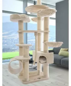 PetHomes Kratzbaum Swiss Dream 230 - 255 cm Beige 14 PetHomes Kratzbaum Swiss Dream 230 - 255 cm Beige -Katzenwelt Verkaufsgeschäft 53894541 xxl