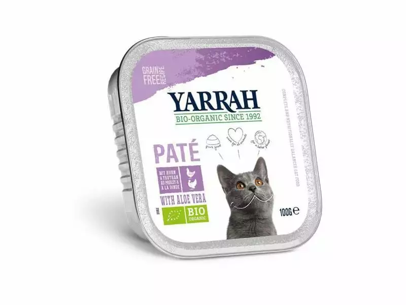 Yarrah Bio-Nassfutter Paté mit Huhn und Truthahn, 16 x 100 g 4 Yarrah Bio-Nassfutter Paté mit Huhn und Truthahn, 16 x 100 g – Bild 2