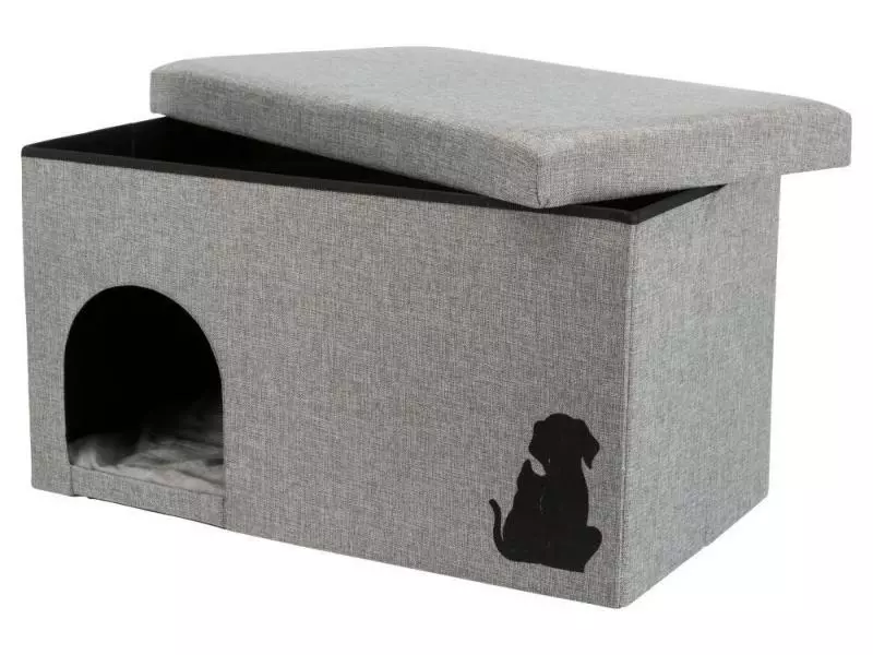 Trixie Kuschelhöhle Kimy Hellgrau 8 Trixie Kuschelhöhle Kimy Hellgrau – Bild 6