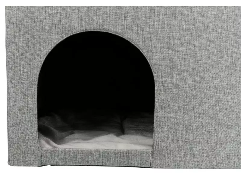 Trixie Kuschelhöhle Kimy Hellgrau 11 Trixie Kuschelhöhle Kimy Hellgrau – Bild 9