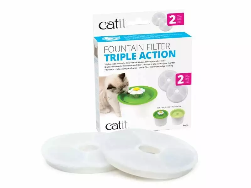 Catit Zubehör Ersatzfilter Triple Action, 2 Stück 3 Catit Zubehör Ersatzfilter Triple Action, 2 Stück