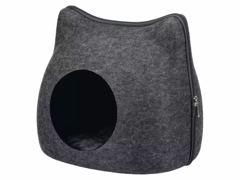 Trixie Kuschelhöhle Cat Filzoptik 4 Trixie Kuschelhöhle Cat Filzoptik – Bild 2