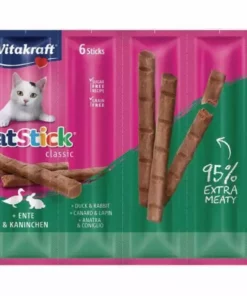 Vitakraft Katzen-Snack Cat-Stick mini Ente & Kaninchen