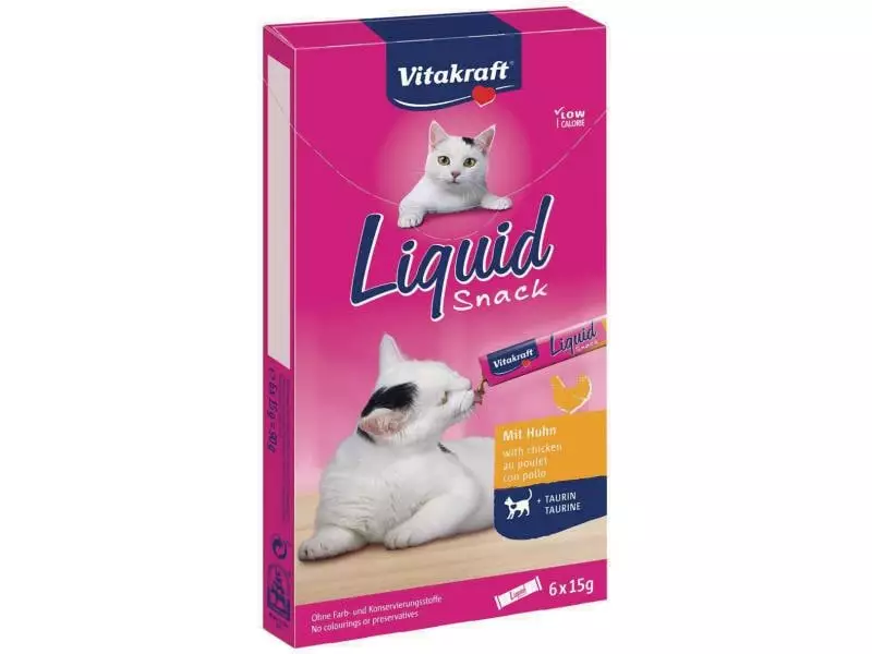 Vitakraft Katzen-Snack Cat Liquid Hähnchen & Taurin 3 Vitakraft Katzen-Snack Cat Liquid Hähnchen & Taurin