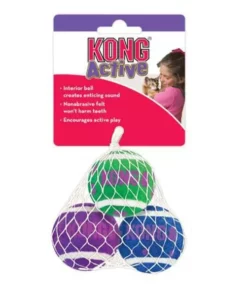 Kong Katzen-Spielzeug Cat Tennis-Ball mit Glöckchen