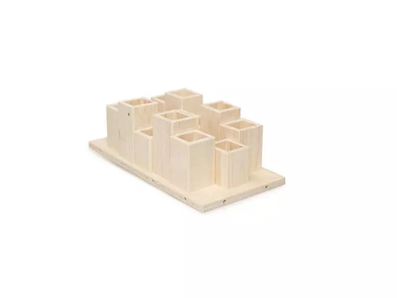 Hundespiele.ch Katzen-Strategiespiel Bleistifthalter aus Holz 3 Hundespiele.ch Katzen-Strategiespiel Bleistifthalter aus Holz