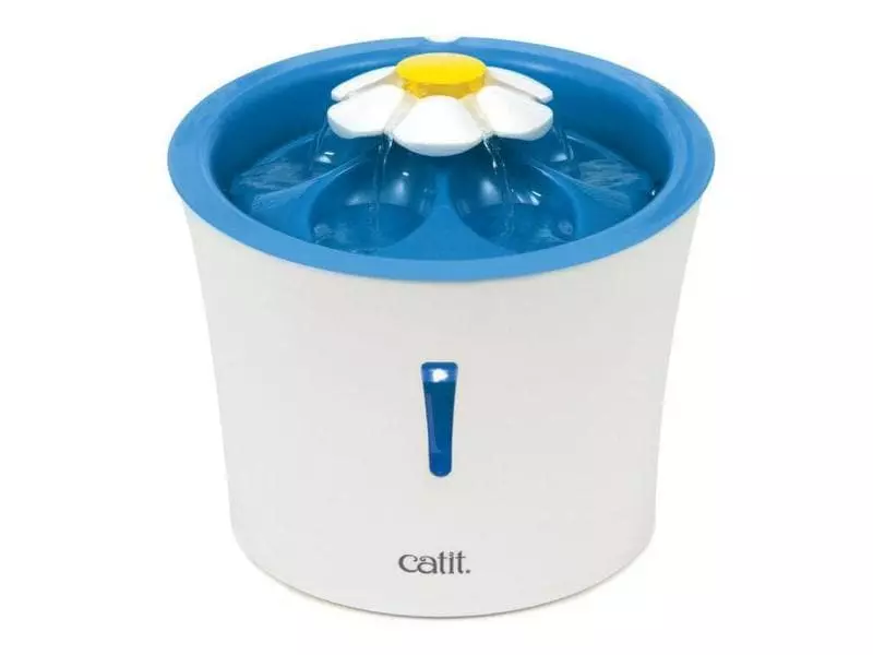 Catit Wasserautomat LED Flower Trinkbrunnen, 3 l 3 Catit Wasserautomat LED Flower Trinkbrunnen, 3 l