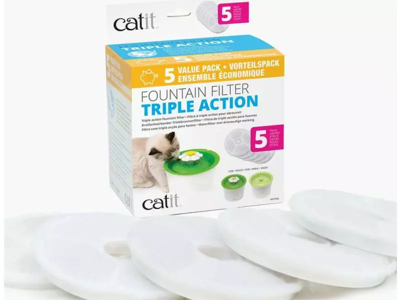 Catit Zubehör Ersatzfilter Triple Action 5Stk. 3 Catit Zubehör Ersatzfilter Triple Action 5Stk.
