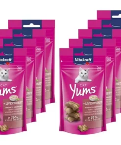 Vitakraft Katzen-Snack Cat Yums® Leberwurst 9 x 40 g