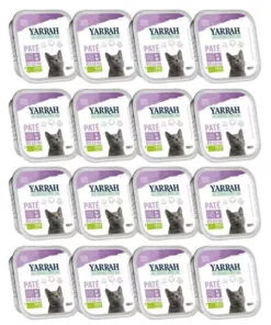 Yarrah Bio-Nassfutter Paté mit Huhn und Truthahn, 16 x 100 g