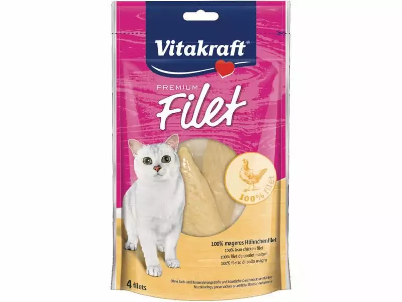 Vitakraft Katzen-Snack Premium Filet Chicken 3 Vitakraft Katzen-Snack Premium Filet Chicken