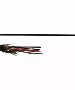 Trixie Katzen-Spielangel 50 cm mit Lederbändchen und Federn