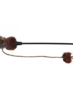 Trixie Katzen-Spielangel 54 cm mit Schmetterling, Ball und Federn