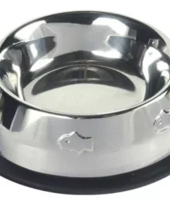 Trixie Edelstahlnapf mit Prägung 0.2 l