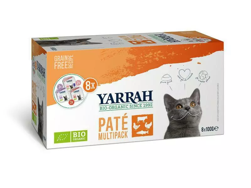 Yarrah Bio-Nassfutter Multi-Pack 8 x 100 g 3 Yarrah Bio-Nassfutter Multi-Pack 8 x 100 g