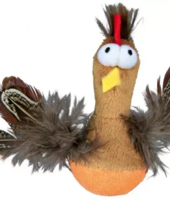 Trixie Katzen-Spielzeug Steh-auf-Huhn 10 cm
